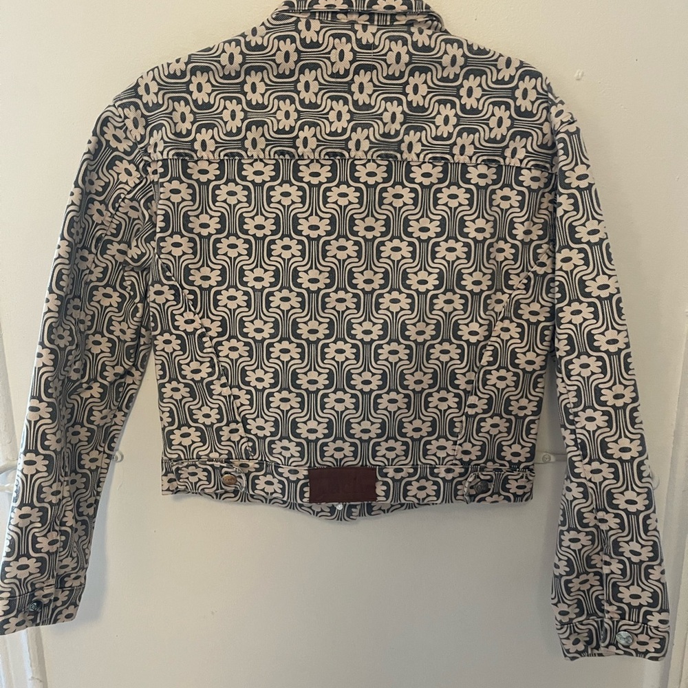 Tach Patterned Denim Jacket - image 7
